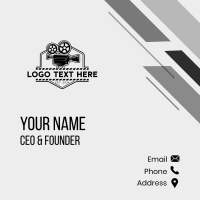 Film Movie Camera Business Card Design