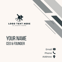 Puppy Dog Leash Business Card Design