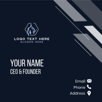 Bodybuilding Muscle Fitness Business Card Design