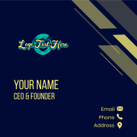 Graffiti Paint Wordmark Business Card Design