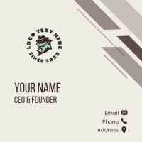 Top Hat Shark Apparel Business Card Design