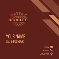 Luxury Seafood Restaurant Business Card Design