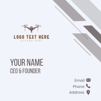 Rocket Delivery Drone Business Card Design