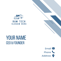 Delivery Truck Logistics Business Card Design