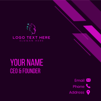 Artificial Intelligence Technology Business Card Design