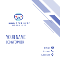 Goggle Message Gaming Business Card Design