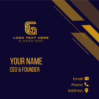 Crypto Fintech Bank  Business Card Design