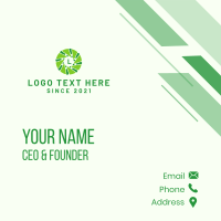Eco Nature Photography Letter Business Card Design
