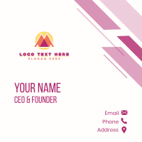 Creative Professional Agency Letter M Business Card Design