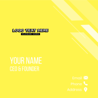 Simple Clothing Business Business Card Design