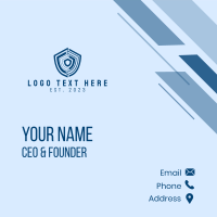 Tech Digital Security Business Card Design