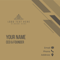 Bridge Infrastructure Construction Business Card Design