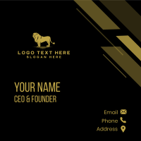 Luxury Lion Deluxe Business Card Design