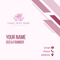 Hat Beauty Fashion Business Card Design