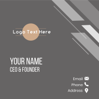 Generic Circle Business Business Card Design