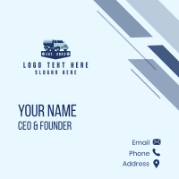 Oil Tanker Truck Vehicle Business Card Design