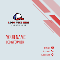 Baseball Hat Head Gear Business Card Design