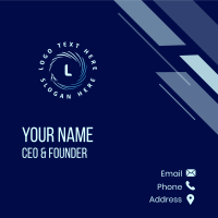 Aviation Airplane Logistics Business Card Design