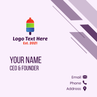 Ice Popsicle Counter Bell Business Card Design