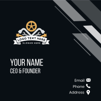 Automotive Car Tire Workshop Business Card Design