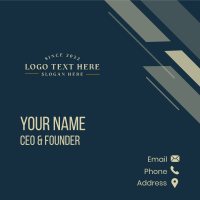 Elegant Vintage Business  Business Card Design