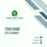 House Grass Mower  Business Card Design