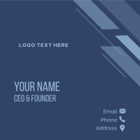Generic Simple Wordmark Business Card Design