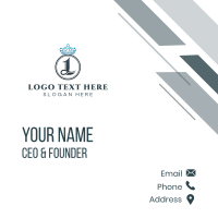 Luxury Royal Letter L Business Card Design