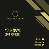 Minimalist Circle Letter Business Card Design