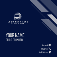 Global Truck Logistics Business Card Design