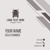 Distribution Trucking Company Business Card Design