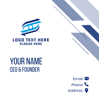 Gaming Eye Arrow  Business Card Design