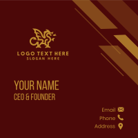 Dragon Mythical Creature Business Card Design