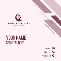 Beauty Feminine Woman Business Card Design