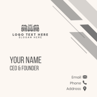 Logistics Dispatch Vehicle Business Card Design