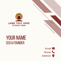 Asian Temple Architecture Business Card Design