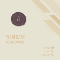 Vintage Beauty Cosmetics Business Card Design