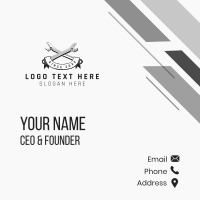 Mechanic Wrench Repair  Business Card Design