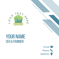 Nature Mountain Hiking Business Card Design