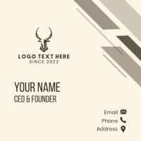 Wildlife Deer Conservation Business Card Design