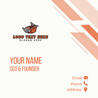 Winged Box Logistics Business Card Design