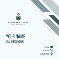 Organic Landscape Shovel Business Card Design