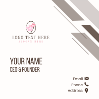 Cherry Blossom Flower Business Card Design