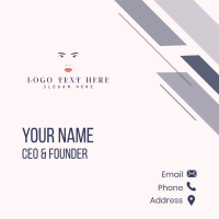 Nature Beauty Face Business Card Design