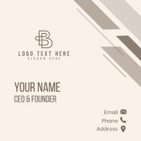 Generic Business Letter B  Business Card Design