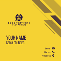 Chat Music Podcast Business Card Design