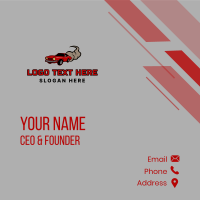 Race Car Automobile Business Card Design