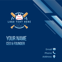 Baseball Team Tournament Business Card Design