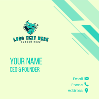 Gaming Dragon Character Business Card Design