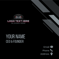 Car Detailing Garage Business Card Design